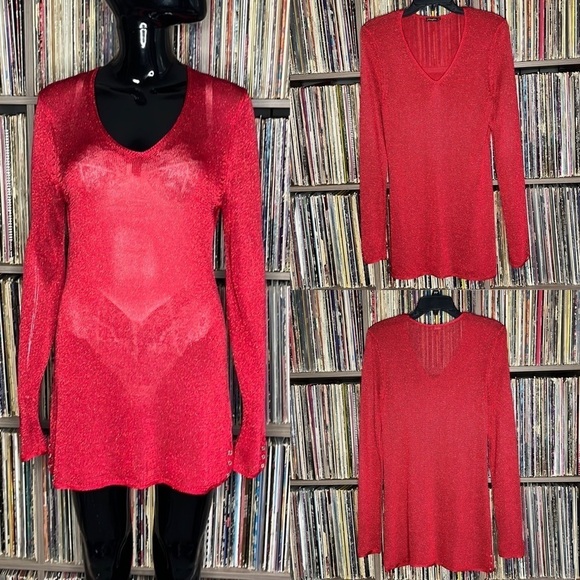 J. McLaughlin V-neck Sweater w/ Gold Button Details Size Medium - Picture 1 of 6